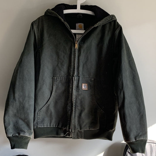 Dark Green Carhartt Active Hooded Jacket
