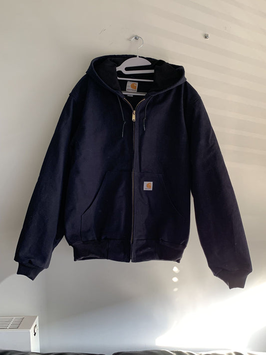 Dark Navy Carhartt Hooded Active Jacket