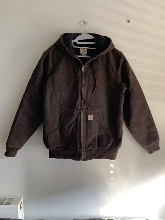 Dark Brown Active Hooded Jacket by Carhartt